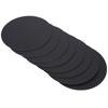 8Pcs Thicken Cardboard Hand Painted Round Black Craft Paperboard Education Office Supplies