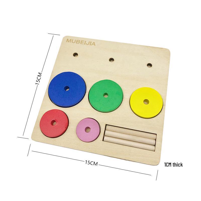 Children s Wooden Rainbow Tower of Hanoi - Educational Thinking Toy for Primary Students