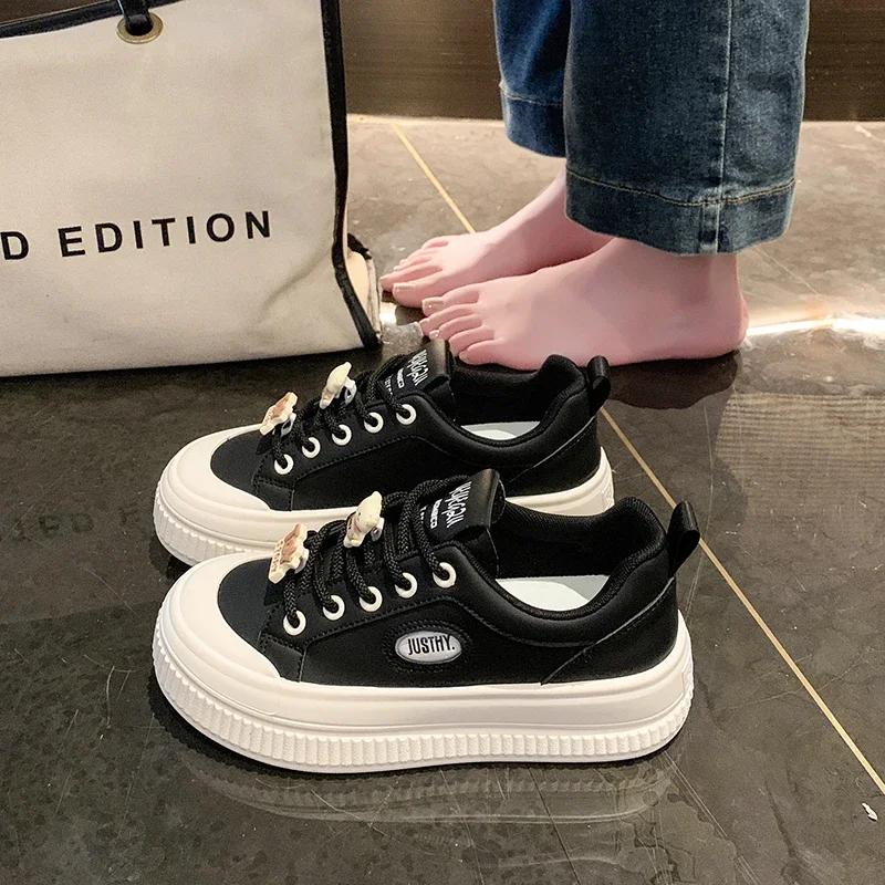 Women's Shoes Women Sneakers New Breathable Casual Fashionable Thick Soled Anti Slip Sports Board Shoes