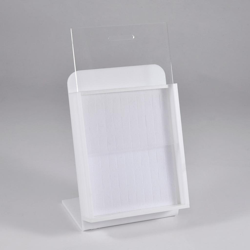 Transparent Acrylic Jewelry Presentation Board With Lid Belly Rings Lip Rings Organiser For Retail Stores