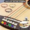 Guitar Accessories Pack with Guitar Strings, Bridge Pins, Bridge Saddles and Nut