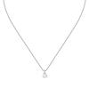 Collier Argent avec Zircons Coeur Blanc LPS10AWV31 Pour Femmes