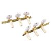 2 Stücke Klassische Gitarre String Mechaniken Tuning Pegs Keys Tuner Set Weiß Taste