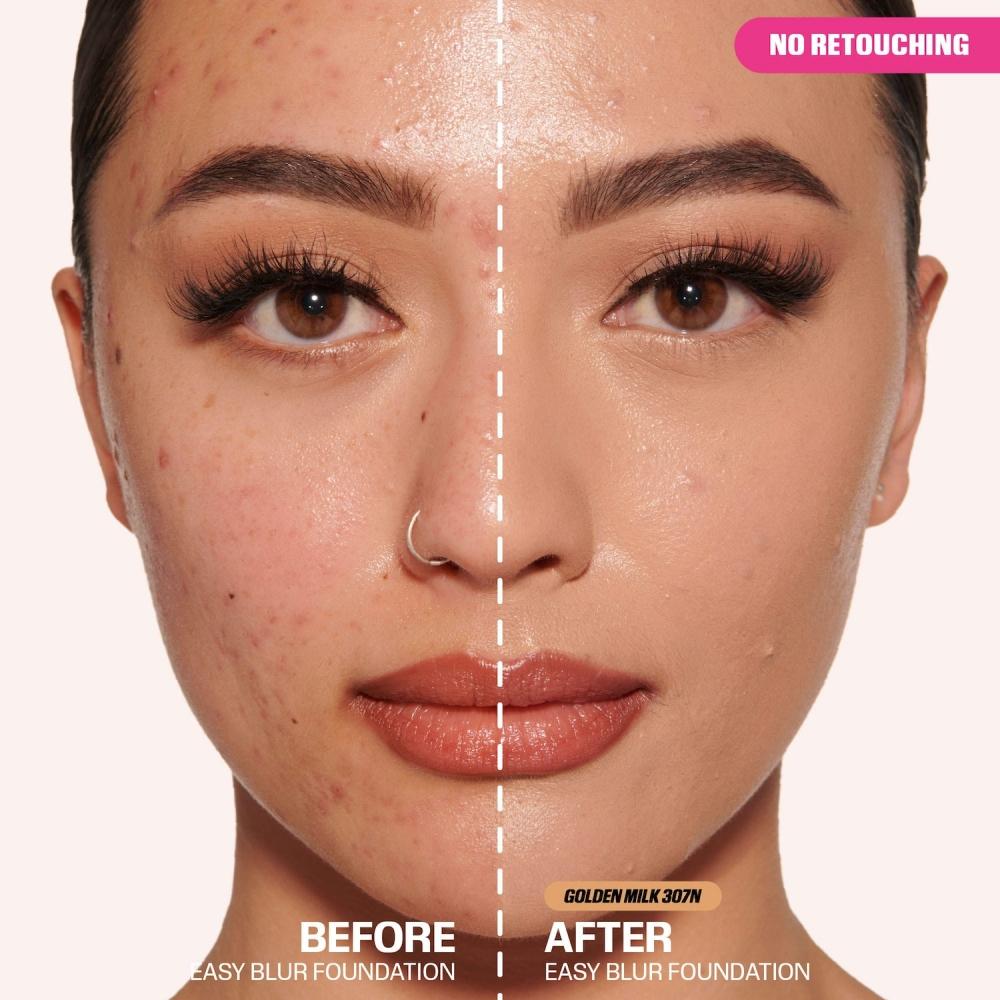 Huda Beauty Easy Blur Airbrush Foundation 1 Oz 30 Ml Golden Milk 307n