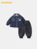 DUUDUU 2025 Toddler Boys' Winter Cotton Jacket & Pants Set