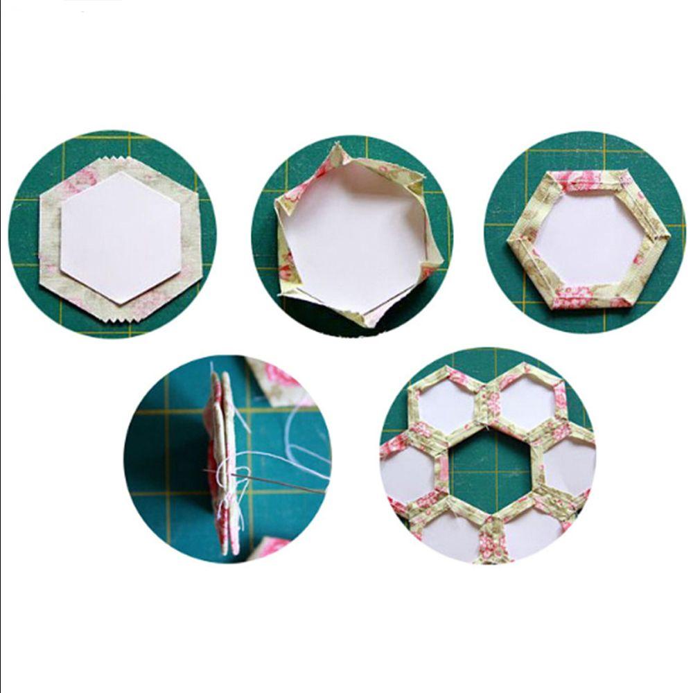 100PCS Sewing Patterns DIY Craft Quilting Garment Fabric Patchwork Paper Hexagon Templates