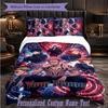 3Pcs Bedding SetJujutsu Kaisen Custom Text Duvet Cover Pillowcase Set Bedroom Gift