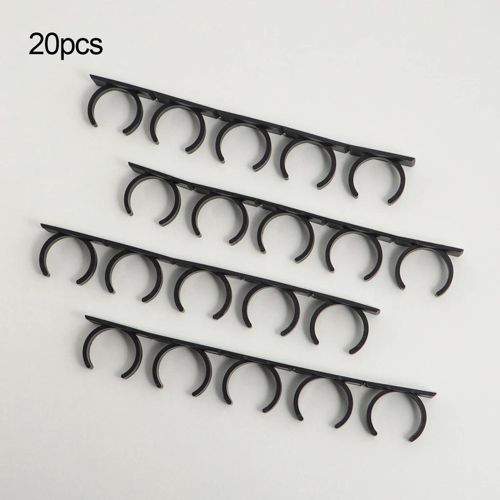 20/40 szt. Stojak do przechowywania w kuchni Stojak do przechowywania słoików z przyprawami Prosty klips do butelek Montowany na ścianie Stojak na butelki z przyprawami Uchwyt na składniki