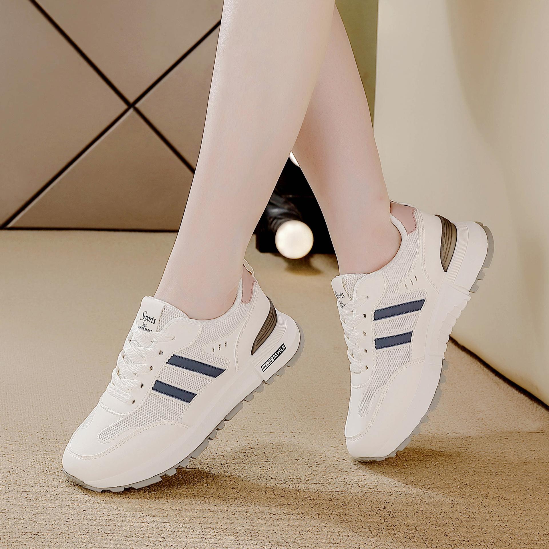 

Large size white shoes women s 2025 spring new mesh women s lightweight soft-soled sports shoes women s breathable shoes children 35