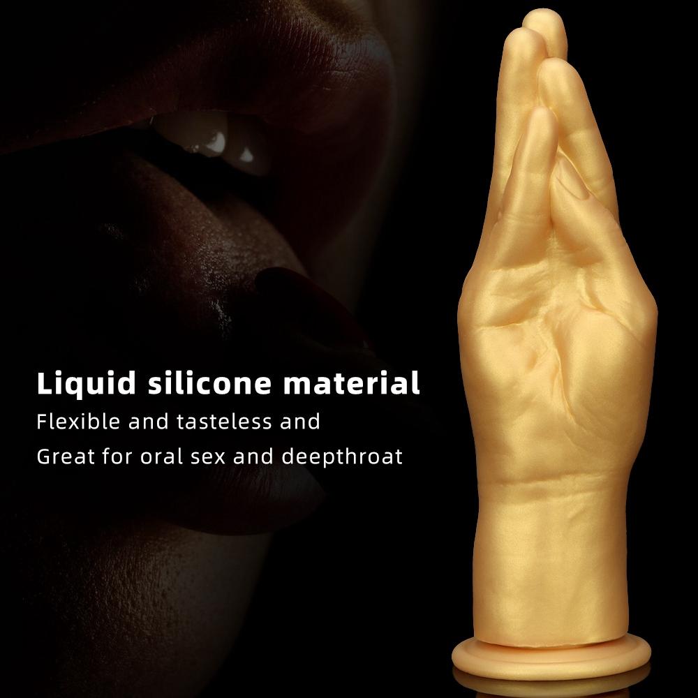 Soft Hand Dildo with Strong Suction Cup Fist Anal Plugs Butt Plug Vaginal or Anal Fisting for Women Men Sex Toys