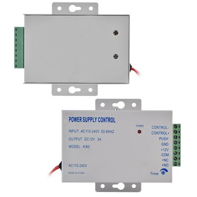 Vstup AC110V‑240V Výstup DC 12V 3A 30W Řídicí jednotka zdroje pro systém kontroly vstupu do dveří