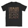 Cross-border European and American Trend Festival Graphic T-shirt Men's and Women's Clothing T-shirt Black I Am Monthly, Men's Short-sleeved T-shirt