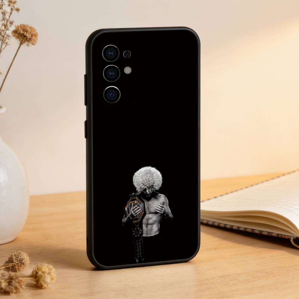 Champion Boxing K-Khabib Phone Case For Samsung S25,S24,S21,S22,S23,S30,Ultra,S20,Plus,Fe,Lite,Note,10,Black Cover