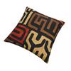 African Fabric Art Pillowcase Printing Polyester Cushion Cover Decorative Ancient Pillow Case Cover Seat Zipper 40X40cm