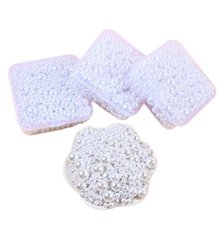 DIY High-Gloss ABS Imitation Pearl Beads for Nail Art & Phone Decor