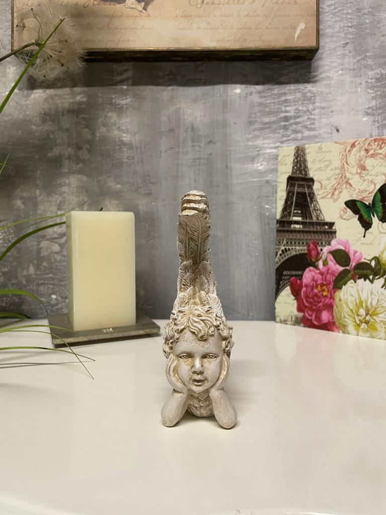 Figurine of a Pensive Angel from Resin Angel Decoration