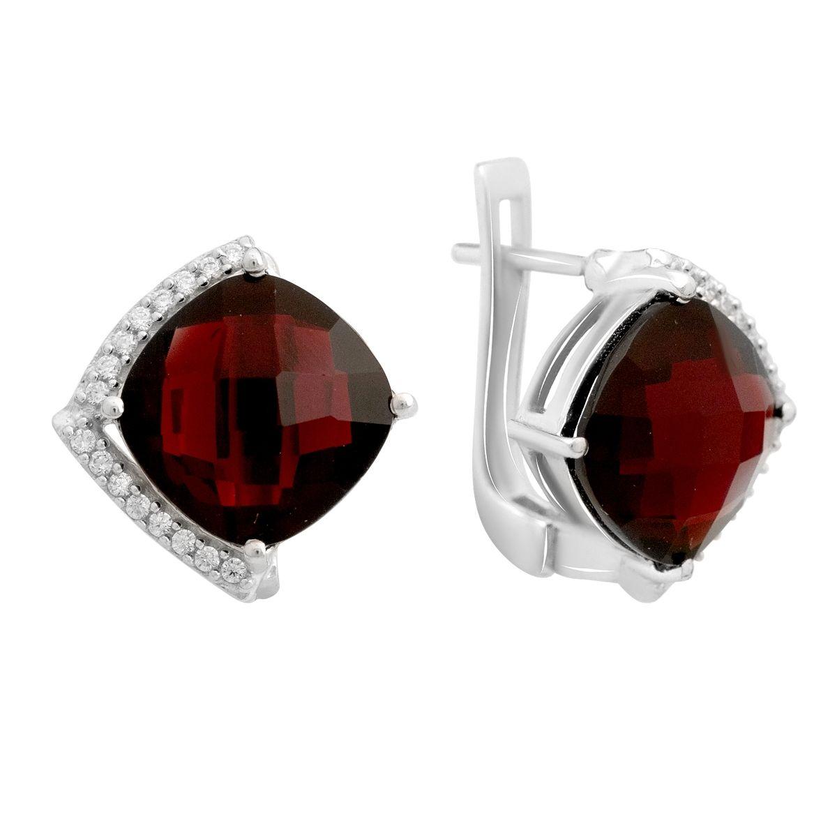 

Срібна каблучка з натуральним гранатом 10.76ct (2141990) темні цукерки apple червоний колір