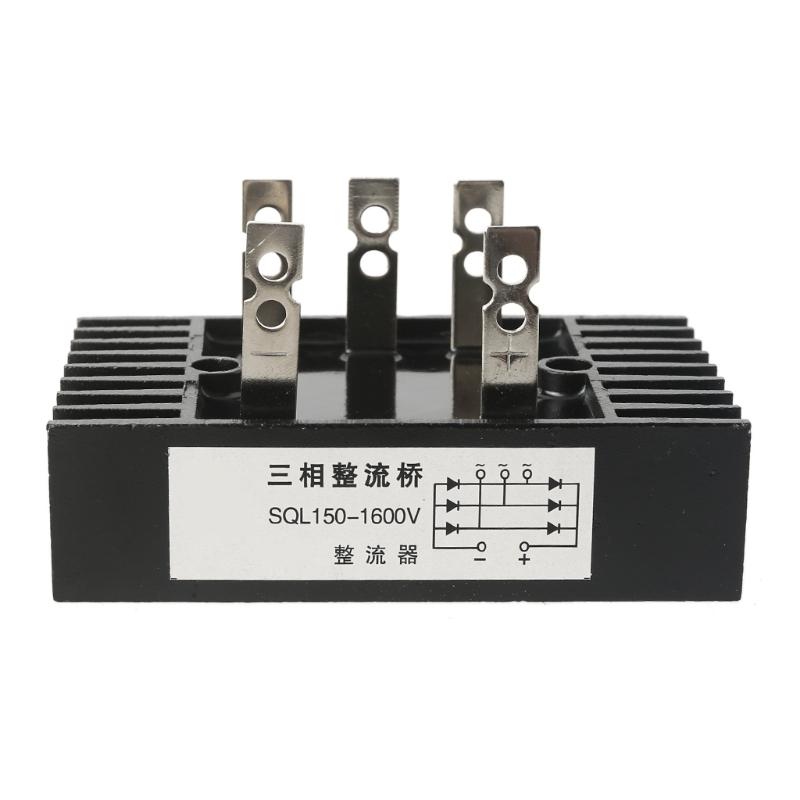 

MDQ 5-terminal Black Three Phase Charger Diode Bridge Rectifier 150A High Power 1000-1600V Bridge Rectifier Module Board 1