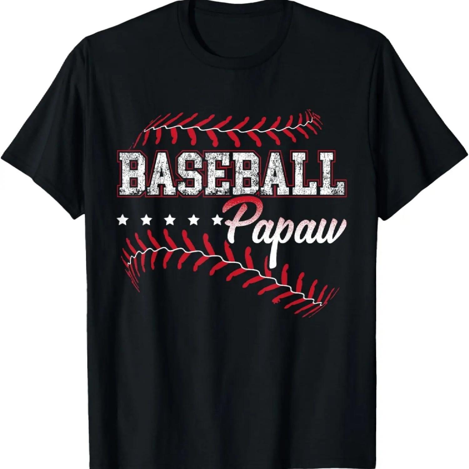 Baseball Papaw T-Shirt Love Playing Baseball T-Shirt S