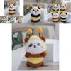 Delightful Panda Bee Plush Keychain In Various Colors Perfect For Creative Gifts 13cm