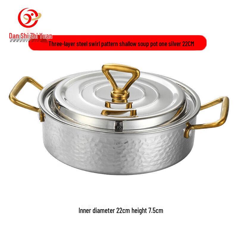201 Stainless Steel Hammered Hot Pot & Stockpot