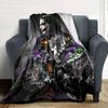 Joker Print Flannel Blanket High Quality Warm Comfortable Cover for All Seasons Perfect for Gifts Home Decor