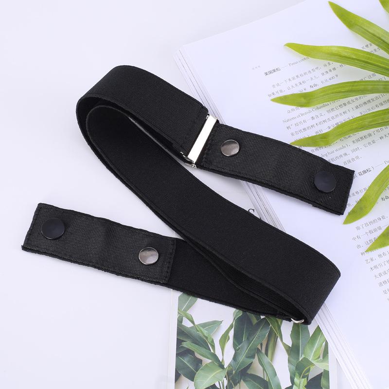Japanese Invisible Seamless Anti-Allergic Buckle Belt Unisex Rubber Band Elastic Waist Seal