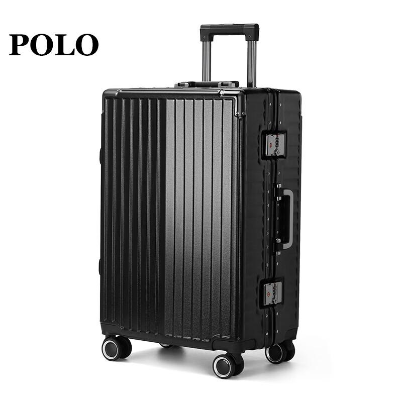 POLO PC Hardshell Suitcase with Silent Spinner Wheels 24 Inch
