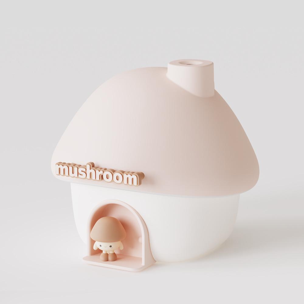 Lovely Mushroon House Air Humidifier Colourful Ambient LED Light Essential Oil Aroma Humidifier 300mL Water Tank Home Humidifier