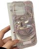 ins wind pink love for iPhone17Pro swirl phone case 16 Apple 14/15 premium 17 large holes
