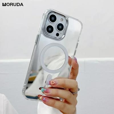 Make Up Mirror Magnetic for Magsafe Case For iPhone 13 14 16 17 Pro Max 17 Air 12 Pro 11 15 Plus Thin Wireless Charging Cover