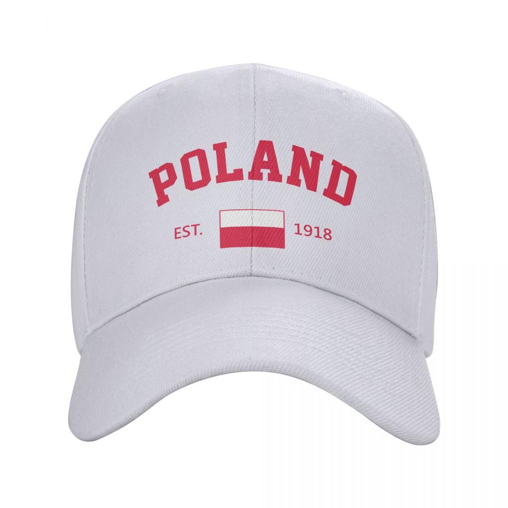 Baseball Cap Poland EST Independence Day Wild Sun Shade Peaked Adjustable Outdoor Caps
