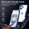 Coque de protection pour iPhone 17 - BOOLING - Hybride Antichoc - Transparent - Bordure Bleu Marine - 360°
