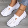 Shoes Women's One-pedal Casual Shoes Large Size Women's Shoes Single Shoes Flying Woven Breathable Cloth Shoes