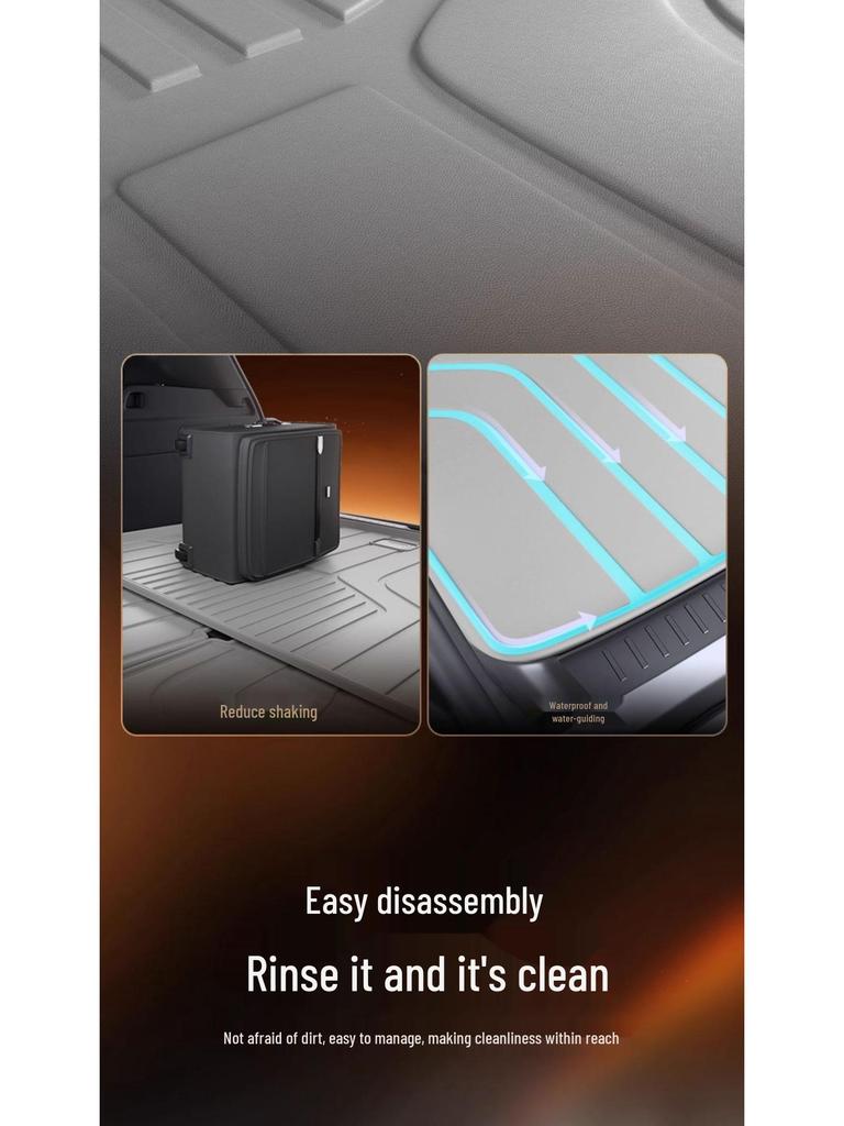XPeng MONA M03 TPE Trunk Mat Car Interior Tail Box Accessory Foot Mats