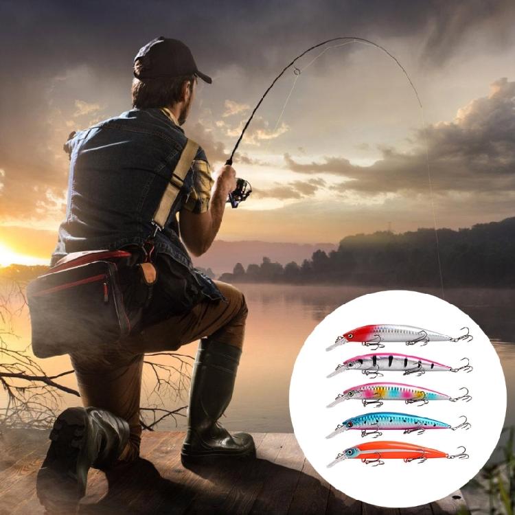 5 Stück Minnow-Köder zum Angeln Schwimmende Hartköder Künstliche Köder Wobbler Crankbait Swimbait Angelzubehör Köder Langlebig