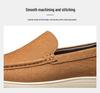 Men's Genuine Leather Slip-on Loafers - Spring Cowhide Casual Shoes