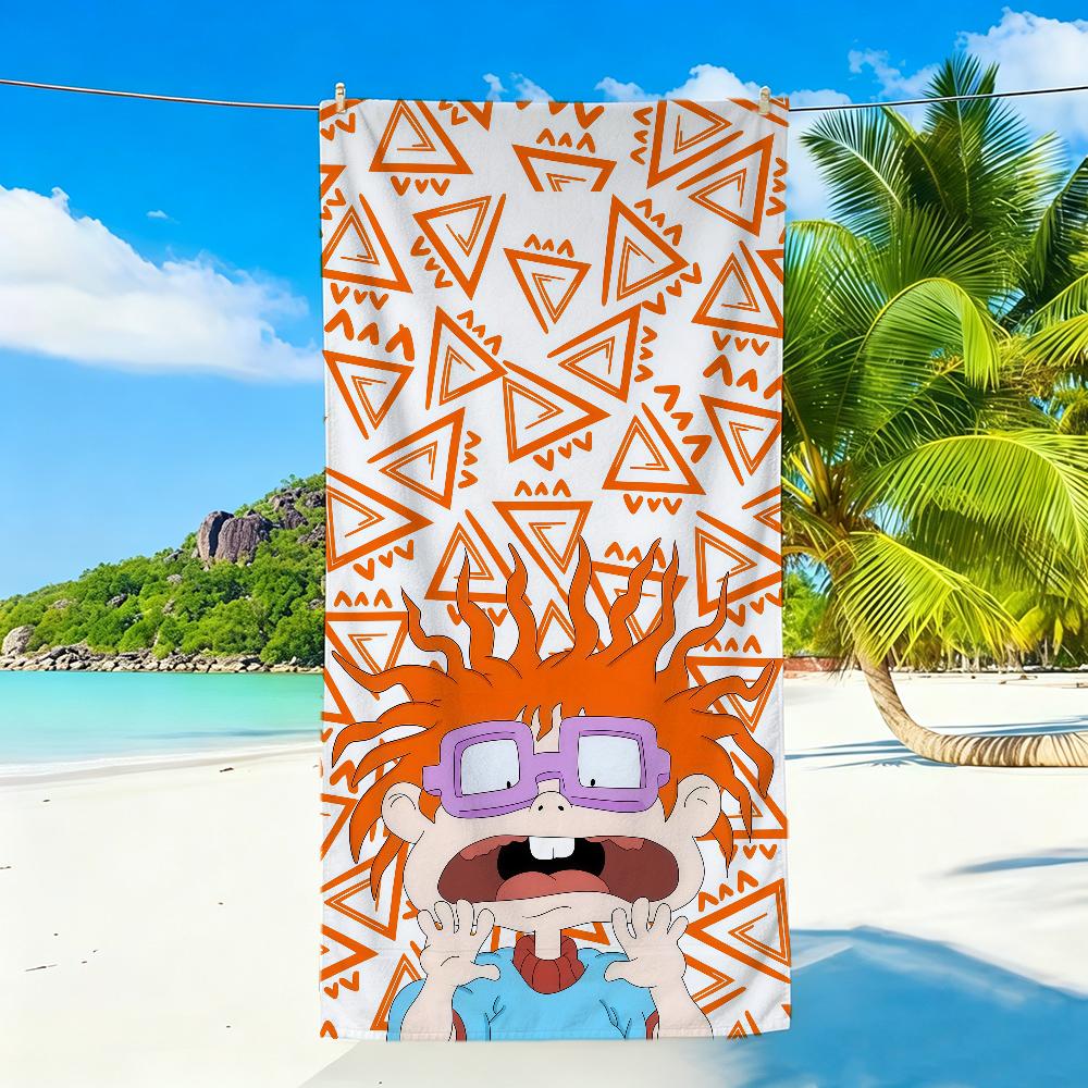 Anime R-RUGRATS-S Towel Sports Quick Dry Travel Camping Sandproof Soft Light Large Beach Towel