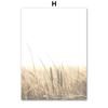 Landscape Poster Farm Grassland Cattle Road Sign Sea Wave Reed Wall Art Print Canvas Painting Wall Pictures Living Room Decor