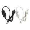 Temporary Routers Backup Power Cable, USB 5V To DC12V Stepping-Up Power Conversion Wire PVC Cord and DC5521 Barrels Plug