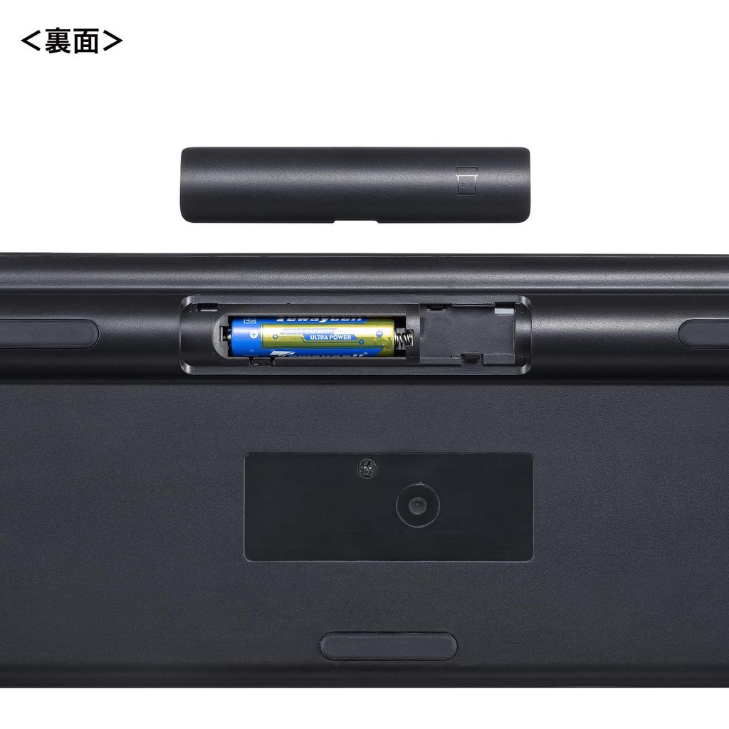 Sanwa Supply Silent Bluetooth Keyboard with Numeric Keypad SKB-BT37BK