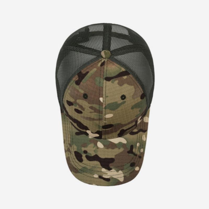 NORTHWOOD Camouflage Mesh Breathable Peaked Cap Men's Outdoor Sun Protection Visor Summer Tactical Baseball Cap Mesh Cap