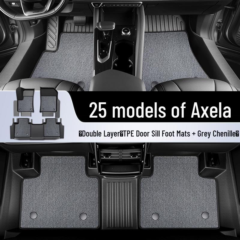 Mazda 3 Axela TPE Full Surround Floor Mats - 3-Piece Interior Decoration Set (25)