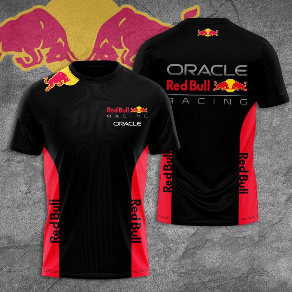 Red Bull Men's T-shirt Men's Racing T-shirt 3D Printed Fashion Short Sleeve Fashion Men's T-shirt Red Bull Men's Clothing