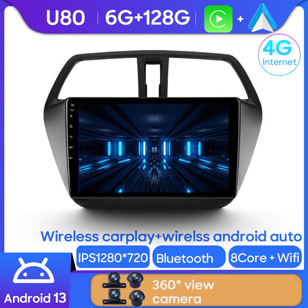 For Suzuki SX4 S Cross 2012-2016 Android Car Radio Automotive Multimedia Player Navigation GPS Carplay Touch Screen Auto Stereo