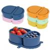 Leak-proof Snack Containers Food Grade Meal Prep Container Divided Fresh-Keeping Box  School Lunch
