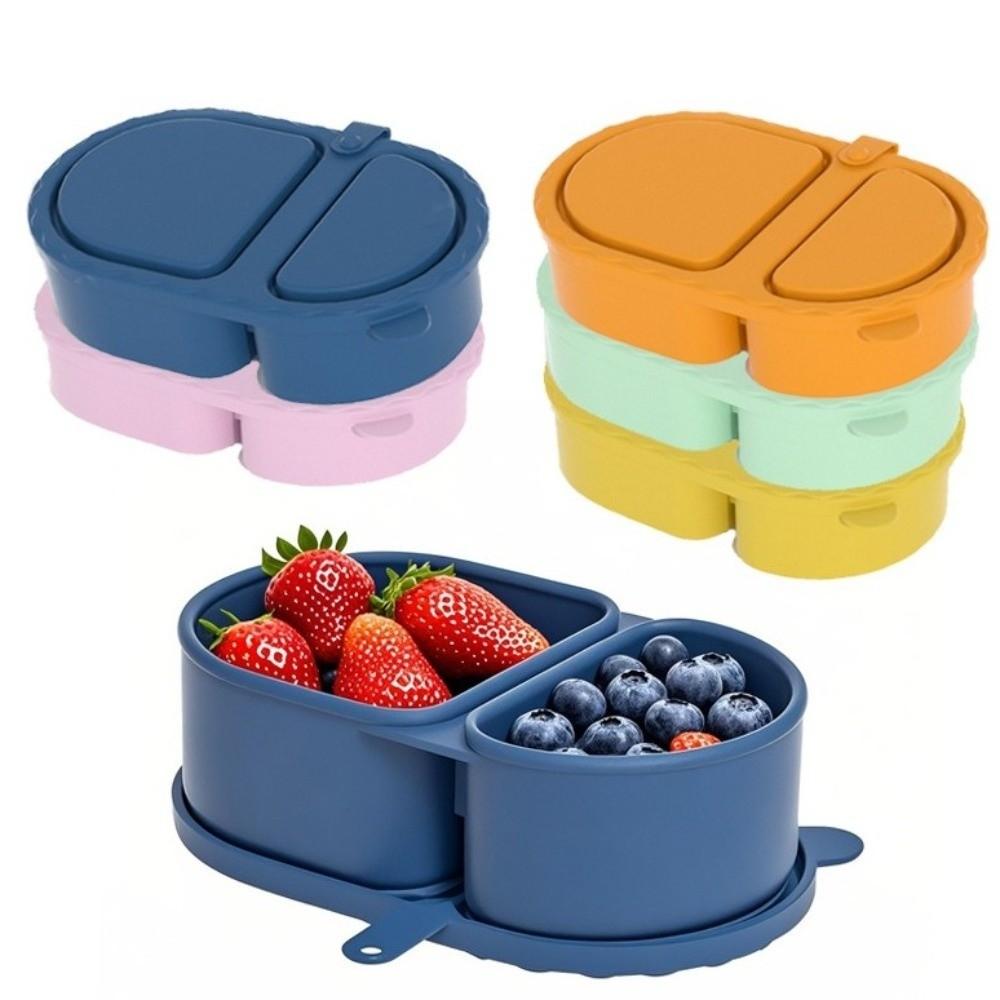 Leak-proof Snack Containers Food Grade Meal Prep Container Divided Fresh-Keeping Box  School Lunch