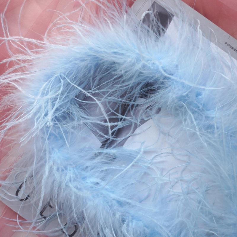 Special Offer White Black Ostrich Feather Top Latin Dance Clothes Pajamas Nightgown Diy Decorative Clothing Accessories