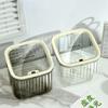 With Lid Transparent Storage Box Dust Proof Desktop Storage Box New Mini Trash Can  Desktop