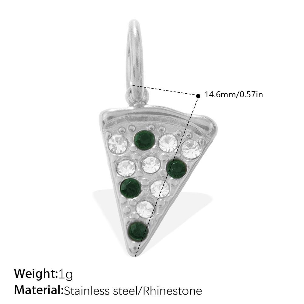Cute Food Element Pendant Micro Diamond Lemon Pizza Style Diy Accessories